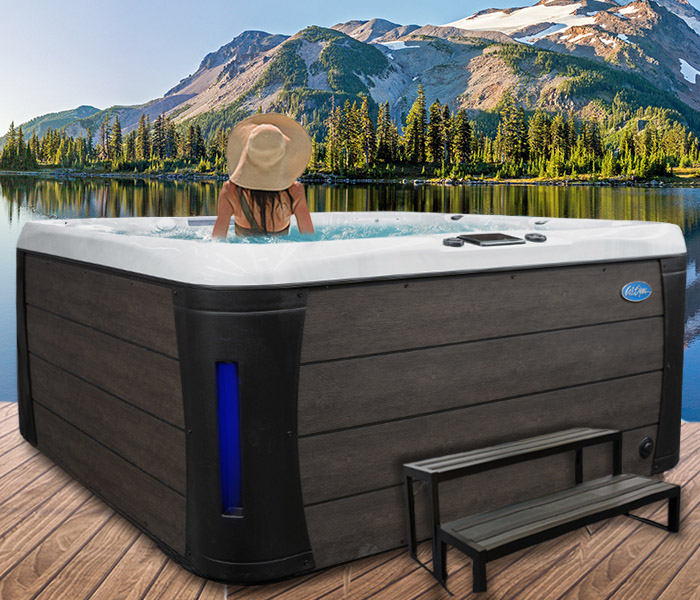 Calspas hot tub being used in a family setting - hot tubs spas for sale Swansea